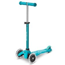 Image of Micro Mini Scooter Deluxe LED - Aqua