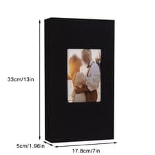 Image of Slip-in Pockets 4x6 Photo Album 300 Pockets Capacity Easy Photo Insertion