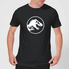 Image of Jurassic Park Circle Logo Adults T-Shirt | Official Licensed | Black