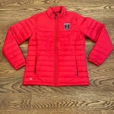 Image of Stormtech Jacket Womens M Nautilus Quilted Bright Red WNBA Atlanta Dream Logo