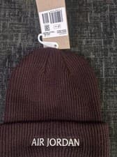 Image of Nike Air Jordan Brown Beanie Hat One Size Brand New With Tags