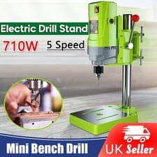 Image of 710w Rotary Pillar Drill 5 Speed Heavy Duty Bench Press Drilling Table Stand