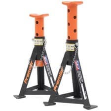 Image of Sealey Axle Stands (Pair) Premier 3tonne Capacity per Stand - Orange