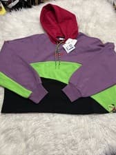 Image of puma Winter Haze XL Sweatshirt Hoodie Women Cropped Colorful 536178-01 $60