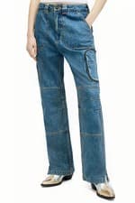 Image of All Saints Florence Cargo Trousers - Vintage Indigo - RRP £139