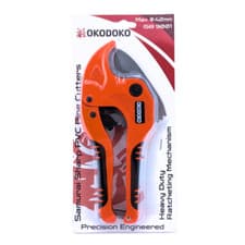 Image of Ratcheting Pipe Cutter 42mm Max Diameter for PVC, PEX & PPR Plastic Pipe / Hoses