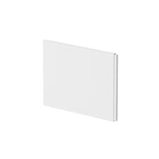 Image of Nuie L-Shaped Shower Bath End Panel 700mm White Acrylic Bathroom Tub Panel