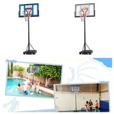 Image of 135-305cm Basketball Hoop and Stand w/ Weighted Base Wheels for BasketballPlayer