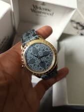 Image of Vivienne Westwood Berkeley Quartz Black & Gold Watch VV268GDBK Boxed