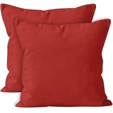 Image of Colorful Plain Dyed Cushion Cover 100% Cotton Home Sofa Décor UK