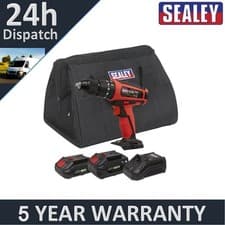 Image of Sealey SV20 Series 13mm Cordless Combi Drill Kit 20V 2 Batteries CP20VDDKIT