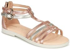 Image of Geox J Karly Girl Gladiator Sandals,Rose/Silver Metallic...Size UK 11.5 EU 30