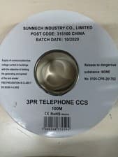 Image of 6 Core 3 Pair Telephone Cable 100m
