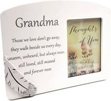 Image of Thoughts of You Memorial Photo Frame Collection - 2.5x3 Inch Photo - White Grand