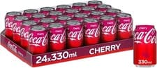 Image of Coca Cola Classic Can Cherry 330 ml (Pack of 24) - Fresh UK Stock