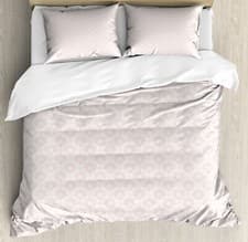 Image of Damask Duvet Cover Set Simple Delicate Floral Art