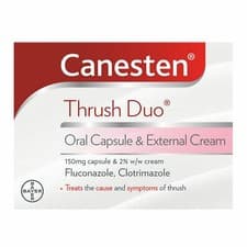 Image of Canesten Thrush Duo Oral Capsule & External Cream Fluconazole + Clotrimazole