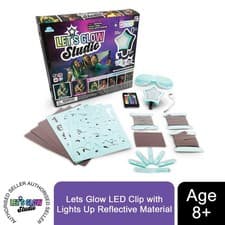 Image of Let's Glow Studio Lets Glow LED Clip with Lights Up Reflective Material