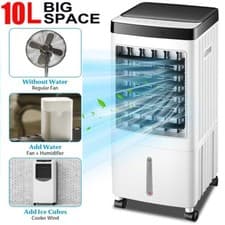 Image of 10L Portable Cooler Air Conditioning Unit Fan Humidifier With Remote Control New
