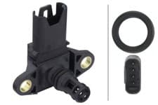 Image of Left and right HELLA 6PP 009 400-051 Sensor, intake manifold pressure for BMW