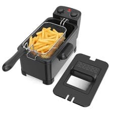 Image of 3 Liter 2000W Electric Deep Fryer with Detachable Frying Basket