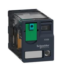 Image of 2 x Schneider Electric Plug In Power Relay, 125V dc Coil, 8A Switching, 4PDT