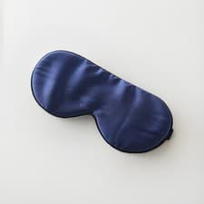 Image of BRUSH WORKS Satin Sleep Mask Navy