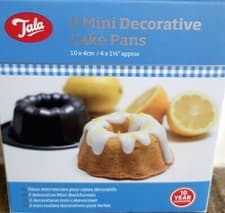 Image of Tala 2 Mini Decorative Cake Pans 10x4cm
