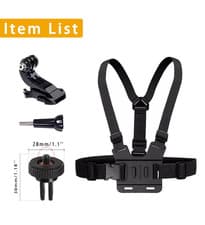 Image of 360° Shoulder Strap Mount for DJI Osmo Action 5 Pro Chest Harness for SJCAM Inst