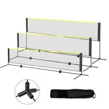 Image of Uimoso 14ft Portable Net Set for Badminton, Volleyball, Pickleball, and Tennis