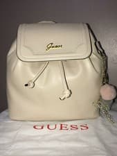 Image of BNWT GUESS DESIGNER BACKPACK 100% GENUINE INCLUDING DUST BAG 100% GENUINE.op