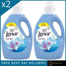 Image of 2 x LENOR SPRING AWAKENING FABRIC CONDITIONER LIQUID 2.75L XL PACK 80 WASHES NEW