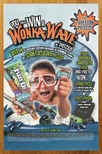 Image of 2006 Willy Wonka Candy Contest Print Ad/Poster Advert 00s Kid Nerds Fun Dip Art!