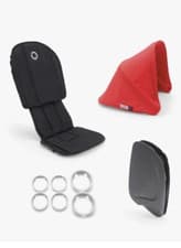 Image of BUGABOO Ant Style Set In Black and Neon Red