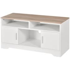 Image of HOMCOM Home Office 42" TV Stand Storage Unit w/ Cabinets Shelves Living Room