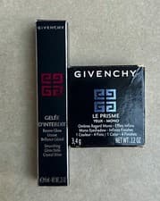 Image of GIVENCHY Le Prisme Mono Eyeshadow 15 Beige & Soothing gloss balm 10 Icy Peach