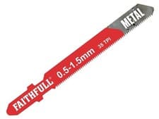 Image of Faithfull - Metal Cutting Jigsaw Blades Pack of 5 T118G