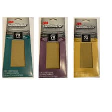 Image of 3m sandblaster Abrasive Sanding sheets 80 120 220 Grit no slip grip 5 Sheets