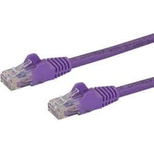 Image of Startech 75Ft Cat6 Ethernet Cable Purple Snagless Gigabit 100W Poe Utp 650Mhz Ca