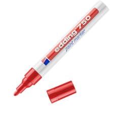 Image of edding 750 Paint marker Red Box of 10