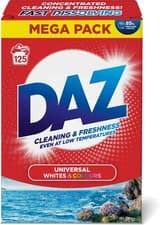 Image of Daz Washing Powder 125 Washes – Family Pack Laundry Detergent for Brilliant Whit