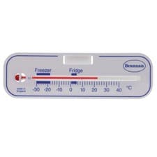 Image of Brannan Horizontal Fridge Or Freezer Thermometer - White - 2664