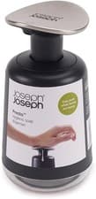 Image of Joseph Joseph Presto Hygienic Soap Dispenser, Refillable, Grey Stainless Steel,