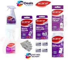 Image of Acana Carpet Moth Killer Hanging Units Lavender Fresh spray - COMPLETE RANGE