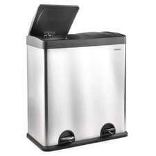 Image of 60L Recycling Kitchen Bin with Double Compartments (2 x 30L), VonHaus