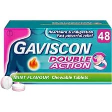 Image of Gaviscon - Double Action Mint - 48 Chewable Tablets
