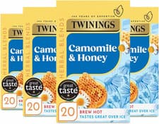 Image of Camomile and Honey Flavouredtea - 80 Biodegradable Tea Bags (Multipack of 4 X 2