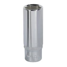 Image of SP1413D Sealey WallDrive® Socket 13mm Deep 1/4" Sq Drive Fully Polished