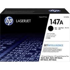 Image of Hp Laserjet 147A Black Original Toner Cartridge. Black Toner Page Yield: 10500 P
