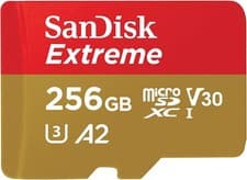 Image of SanDisk 256GB Extreme microSDXC card +SD adapter, microSD for 256 GB